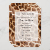 Safari Giraffe Print Kaart (Voorkant / Achterkant)