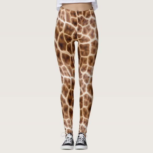 Safari Giraffe Print Leggings (Voorkant)