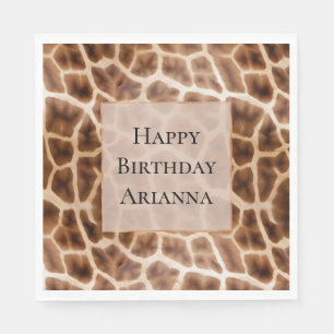 Safari Giraffe Print Servet