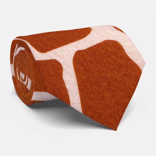 Safari Giraffe Print Stropdas (Opgerold)