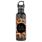 Safari Giraffe Print Waterfles (Voorkant)