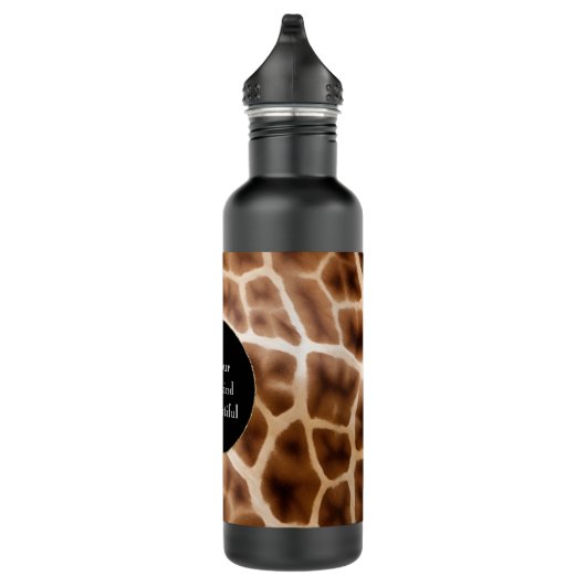 Safari Giraffe Print Waterfles (Rechts)