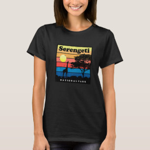 Safari Giraffe Serengeti Afrika Nationaal Park Tan T-shirt