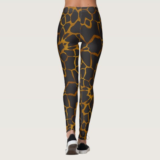 Safari Giraffe skin print Leggings (Achterkant)