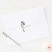 Safari-giraffe-thema-sticker Ronde Sticker (Envelop)