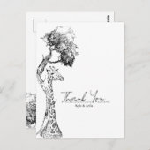 Safari Giraffe Theme Briefkaart Design (Voorkant / Achterkant)