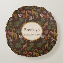 Safari Giraffe & tropische bladeren kwekerij