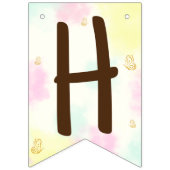 Safari Giraffe Verjaardagsbunting banner (Tweede vlag)