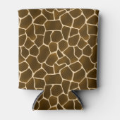 Safari Giraffe Vlekken Dierlijke Huid Wilde Stijl Blikjeskoeler (Voorkant)