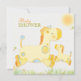 Safari Giraffe Whimsical Baby shower Kaart