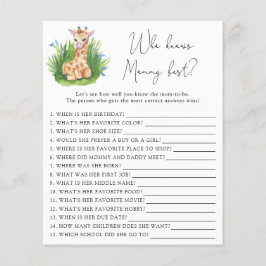 Safari Giraffe - Wie kent mama het beste