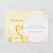 Safari Giraffes Baby shower Bedankt (Voorkant / Achterkant)