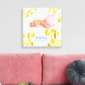 Safari Giraffes kwekerij Baby Foto Canvas Afdruk (Insitu (Woonkamer))