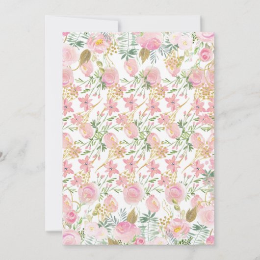 Safari Girl Birthday Kaart (Achterkant)