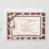 Safari Girl Invitation Card 2 Kaart (Achterkant)