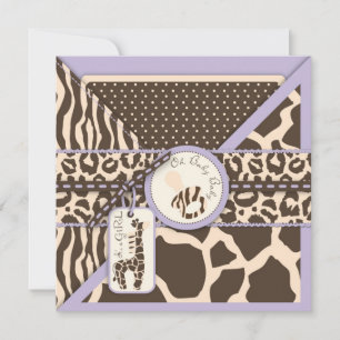 Safari Girl LAV Invitation Square 2 Kaart