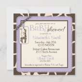 Safari Girl LAV Invitation Square B Kaart (Achterkant)