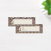 Safari Girl LAV Skinny Gift Label 2 Mini Visitekaartjes (Bureau)