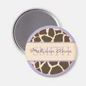 Safari Girl Lavender Magnet 4 (Voorkant / Achterkant)