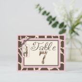 Safari Girl Tabel Briefkaart 7 (Staand voorkant)