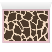 Safari Girl Table Card 4 (Binnen Horizontaal (Onder))