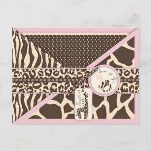 Safari Girl TY Briefkaart