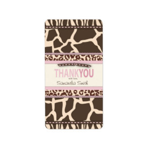Safari Girl TY Mini Snoep Bar Label