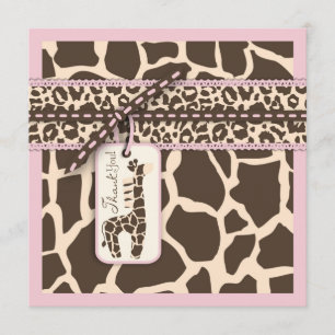 Safari Girl TY Square 2 Bedankkaart
