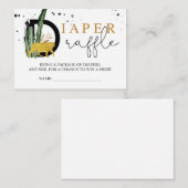 Safari Gold Animals Diaper Raffle Insert Informatiekaartje (Voorkant / Achterkant)