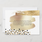 Safari gold black cheetah spots confetti glitter kaart (Achterkant)