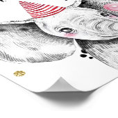 Safari Gold Green 1st Birthday Milestone Poster (Hoek)