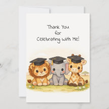 Safari Graduation for Kids Preschool Kindergarten