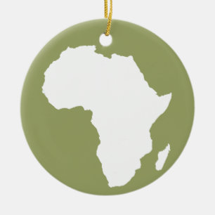 Safari Green Audacious Africa Keramisch Ornament