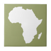 Safari Green Audacious Africa Tegeltje (Voorkant)