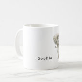 Safari Grijze Olifant Dier Koffiemok (Voorkant links)