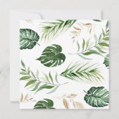 Safari groen loof geslachtsneutraal Baby shower Kaart (Achterkant)