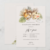 Safari Grote Katachtigen Koppel Bruiloft Kaart (Voorkant / Achterkant)