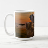 Safari Heer Olifant Koffiemok (Links)