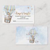 Safari Hete Luchtballon Luier Raffle Kaart (Voorkant / Achterkant)