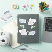 Safari Hippos en Olifanten Sticker (iPad Cover)
