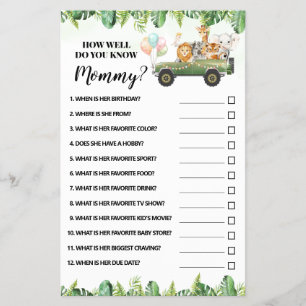 Safari Hoe goed ken je de Kaart van het Mam Shower