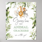 Safari Hoeveel dierlijke krakers in de pot Poster (Voorkant)