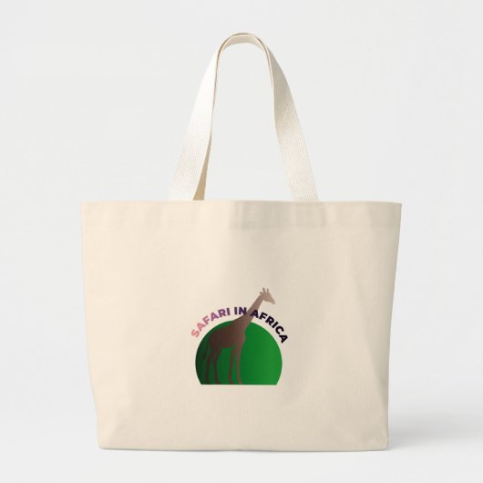 Safari in Afrika Grote Tote Bag (Voorkant)