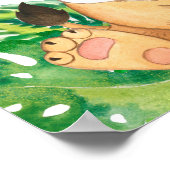 Safari in de jungle baby leeuwenwelp poster (Hoek)