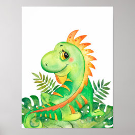 Safari in de Jungle Baby Leguaan Poster