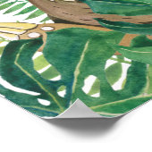 Safari In De Jungle Baby Luiaard Poster (Hoek)