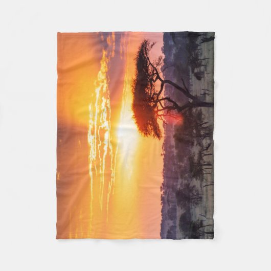 Safari in het Nationaal Park Serengeti Fleece Deken (Voorkant)