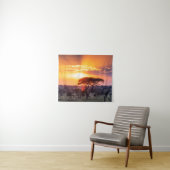 Safari in het Nationaal Park Serengeti Wandkleed (In Situ (horizontaal))