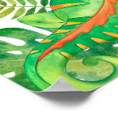 Safari in het Oerwoud Baby Iguana Poster (Hoek)