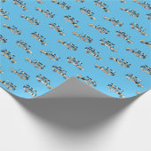 Safari jeep thema inpakpapier (Hoek)